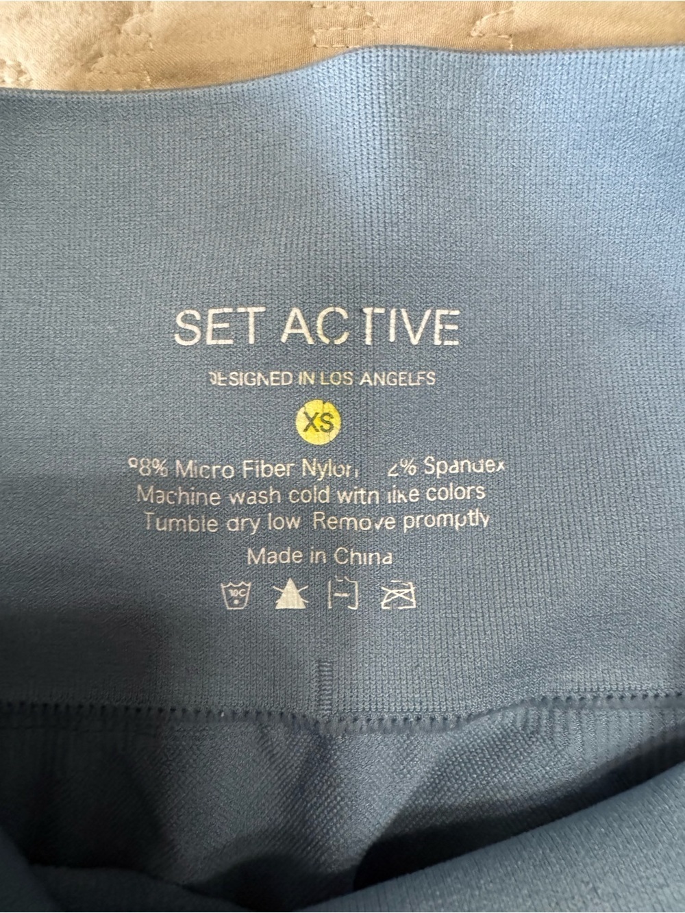 SET Active Women's Sky Blue Seamless High-Waist Leggings - Picture 7 of 7